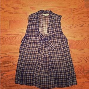 EUC MODCLOTH Plaid Blouse